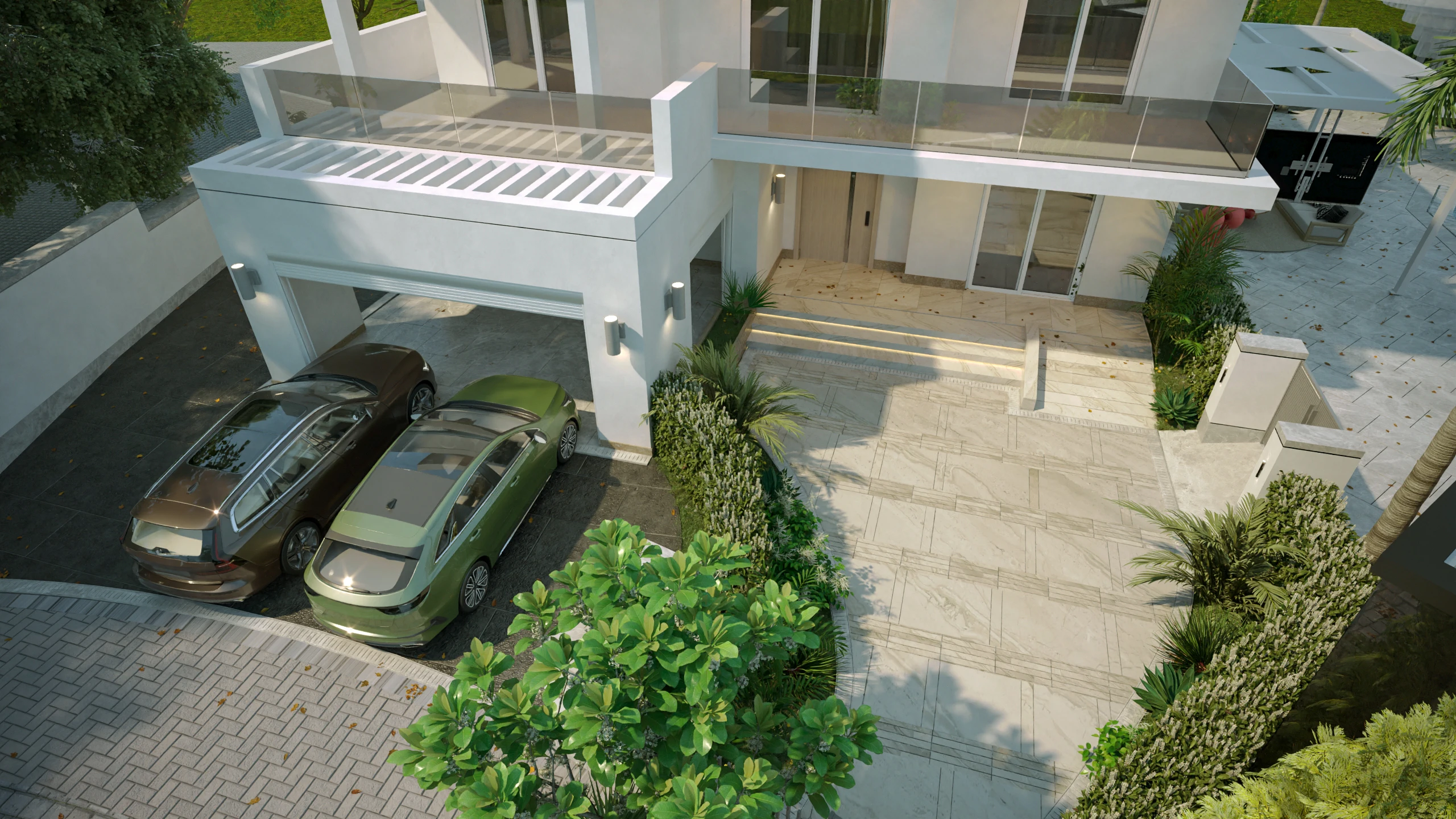 Private residence, carport