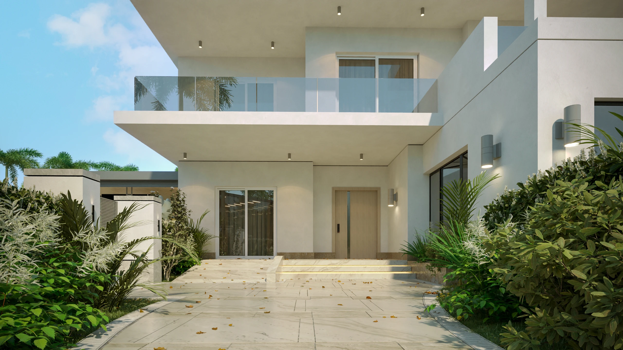 Private residence, entrance court
